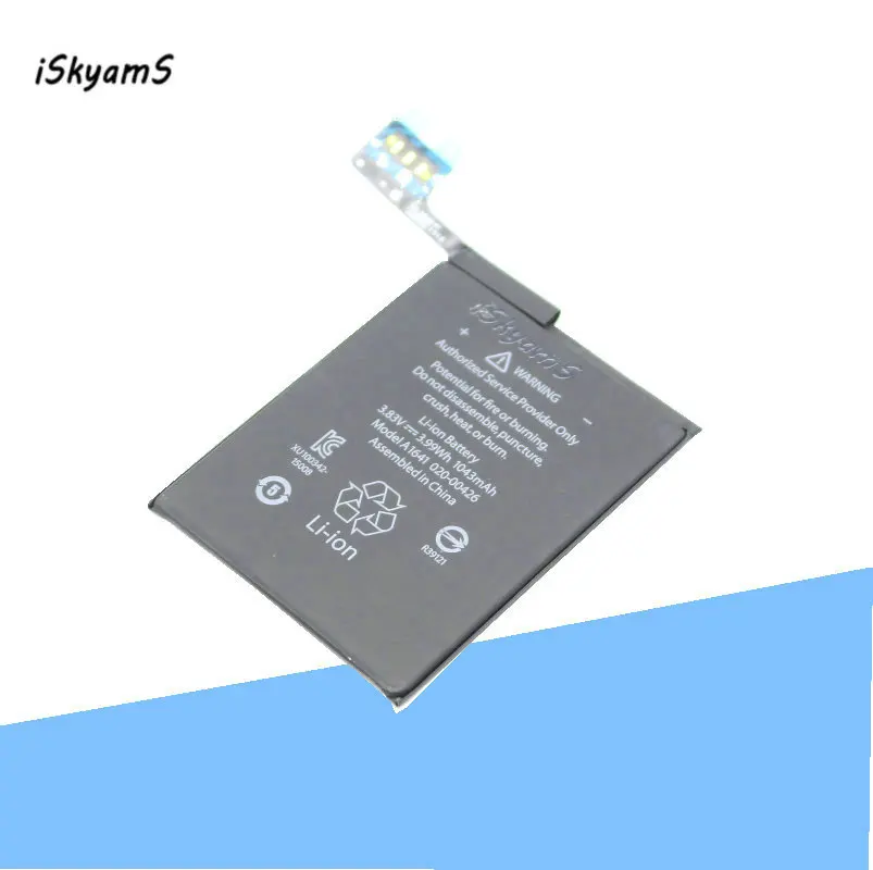 ISkyamS 10 шт./лот 1043 мАч A1641 сменный литий-полимерный аккумулятор для Ipod touch 6-го