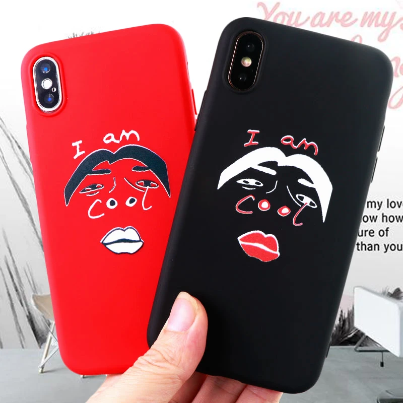 Забавные Чехлы для iPhone 6 s 7 8 Plus X XS MAX XR I Am Cool мягкие силиконовые чехлы мобильных