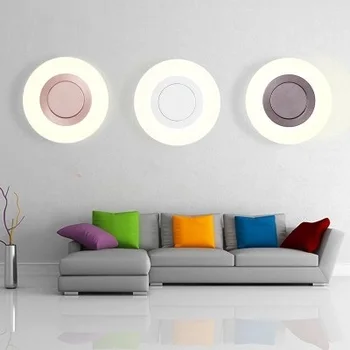

DOXA Acylic LED Wall Light Up Down Multi Metal Sconces Round Modern Wall Lamp Home Lighting Fixtures Aplique Luz Pared Abajour