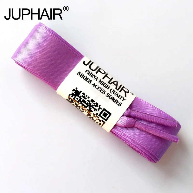 

New 1-12 Pairs Light Purple Fashion Wholesale Princess Colorful Flat Ribbon Laces Lace Sports Shoes Silk Lady Sneakers Shoelaces