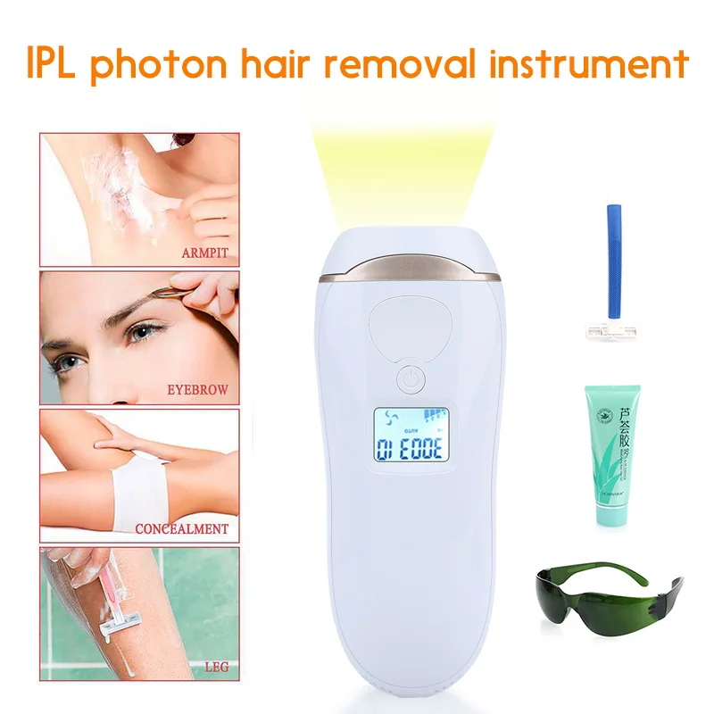 IPL lcd лазерная машина для удаления волос бикини для профессионального бритья
