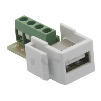 

keystone USB 2.0 with backside screw connector