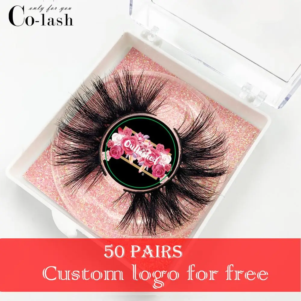 Индивидуальная коробка норковые ресницы Colash толстые натуральные длинные