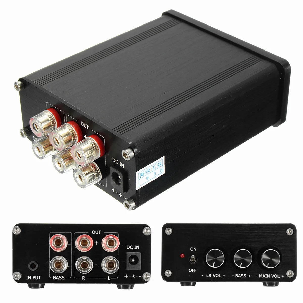 

Mini TPA3116 2.1 Channel 2x50W+100W CRS4.0 AUX Digital Amplifier Board AMP High Quality