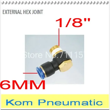 

Fedex Free Shipping PH 6-01 Pneumatic Hex Head Air Fitting 6mm Tube Push In To 1/8" 1/8 inch Quick Connector Pipe Hose Joint