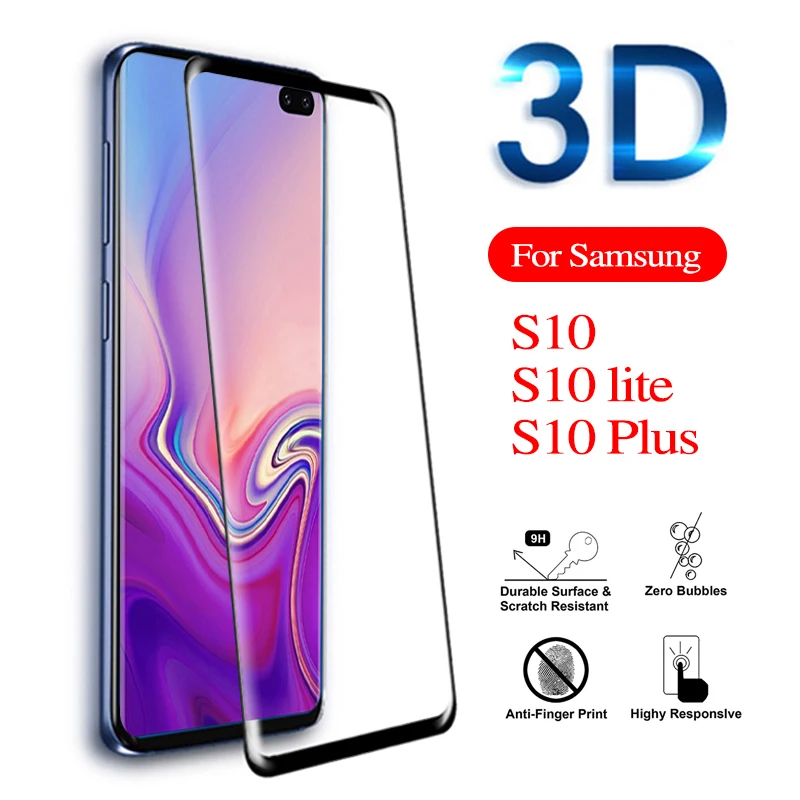 3D Защитное стекло для Samsung Galaxy S8 Plus закаленное S9 изогнутая защитная пленка |