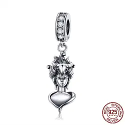 FURUYA 925 пробы серебро талисманы Fit оригинальный Pandora Браслеты ожерелья для мужчин Energic богиня Нимфа ювелирные изделия