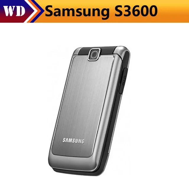 

Original Unlocked Samsung S3600 Mobile Phone 1.3MP GSM 2G Flip S3600 Cell phone