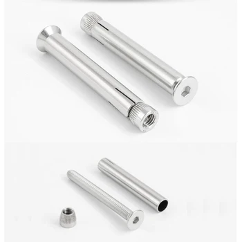 

10Pcs/Lot 304 Stainless steel Hex Socket Countersunk Flat Head Sleeve Anchor