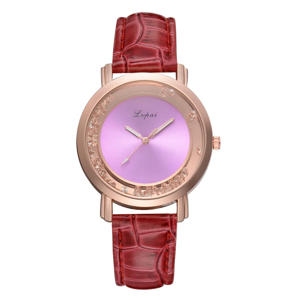 P669 LVPAI Purple Mirror Fashion Casual Quartz Leather Band Analog Wrist Watch P669 LVPAI Purple Mirror Fashion Casual Quartz Leather Band Analog Wrist Watch