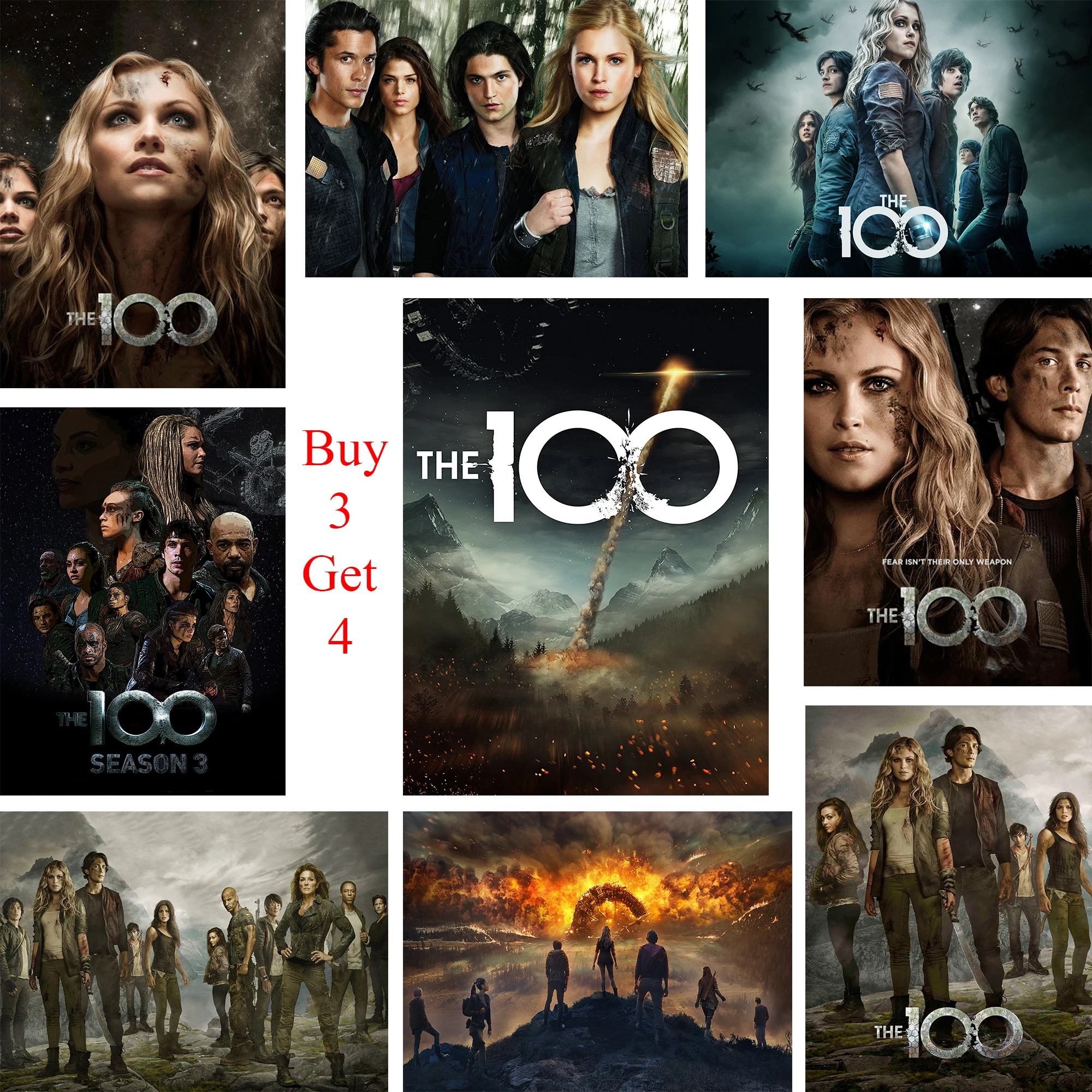 

The 100 Posters Movie Wall Stickers White Coated Paper Prints Clear Image Home Decoration Livingroom Bedroom Bar Home Art Brand
