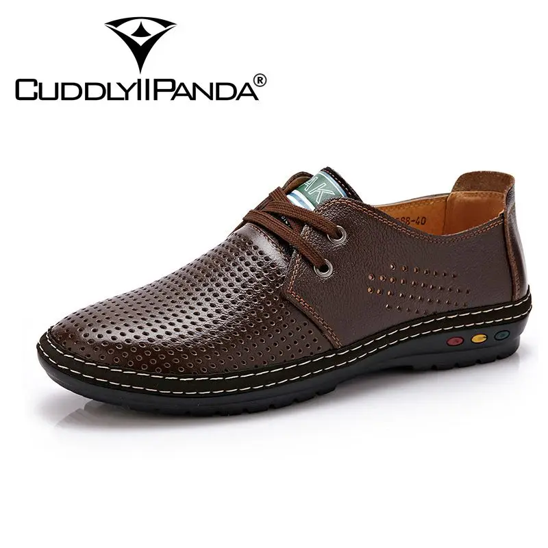 CuddlyIIPanda Brand New Arrival 2019 Microfiber Leather Summer Breathable Soft Driving Men Chaussure Homme Net Surface Loafers | Обувь