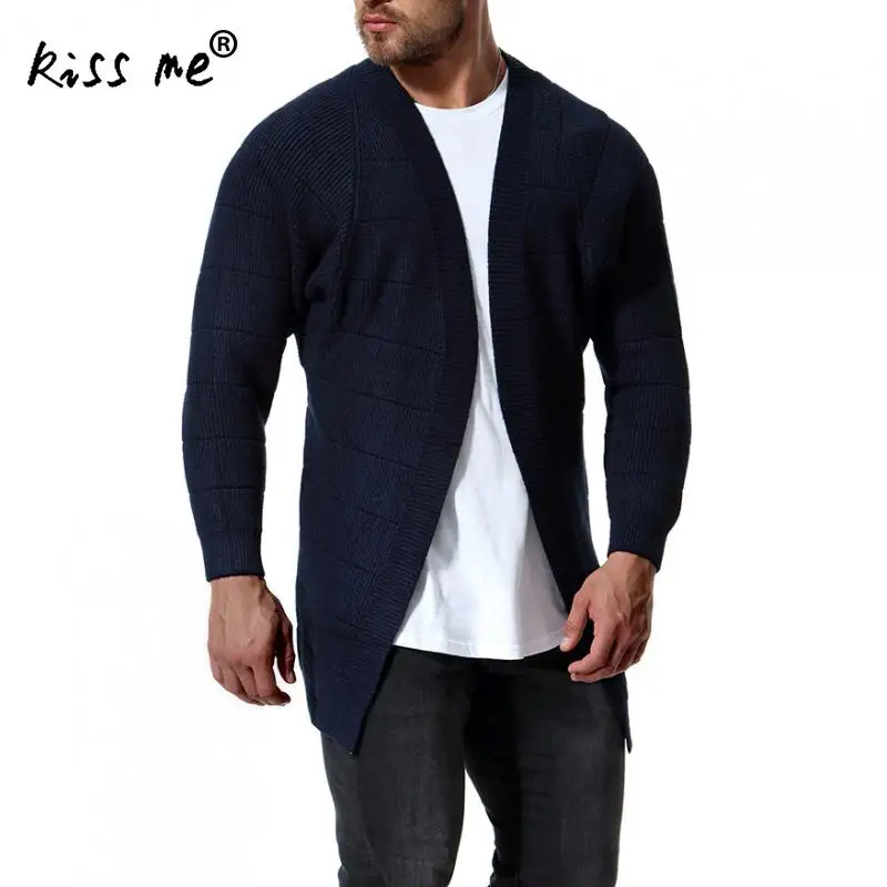 Autumn Winter Fashion Casual Cardigan Sweater Coat Men Loose ...