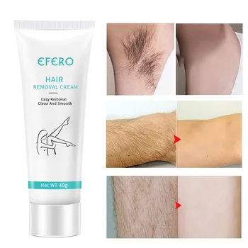 

2PCS EFERO Hair Removal Cream Underarm Hand Leg Body Painless Effective Depiladora Face Hair Remover Lightening Not Stimulating