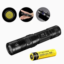 Nitecore EC20 Одноручная работа фонарик с nitecore NL186 18650 2600 мАч батарея XM-L2 960 люмен яркий водонепроницаемый