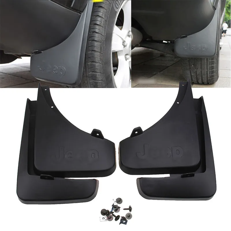 

hot Front Rear Mud Flaps Splash Guards Mudguards Fenders For Jeep Compass 07-10 Car fender 4 pcs / Set