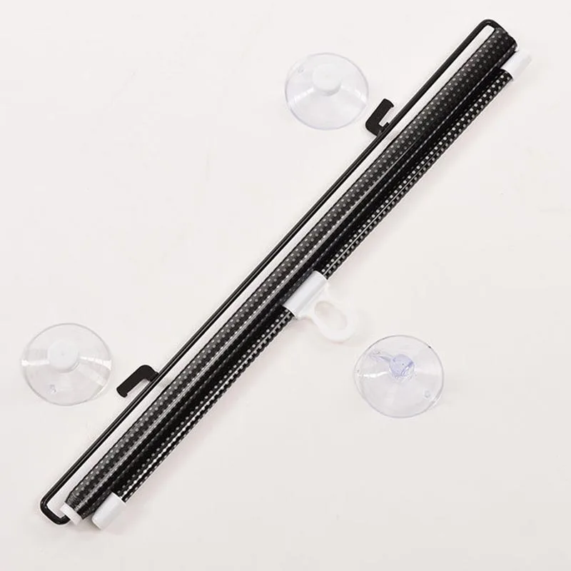 Practical Retractable Car Sunshade Visor Rear Window Windshield Roller Blind Auto Sun Shade Shield with Suction Cup 125x40cm