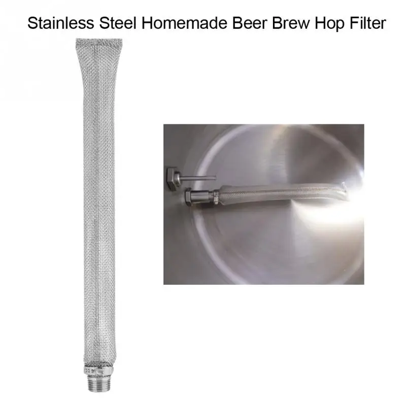 

Stainless Steel Homemade Beer Bazooka screen W/1/2" NPT Thread, 12inch Beer Mash Filter/beer Mash kettle For Beer home brewing