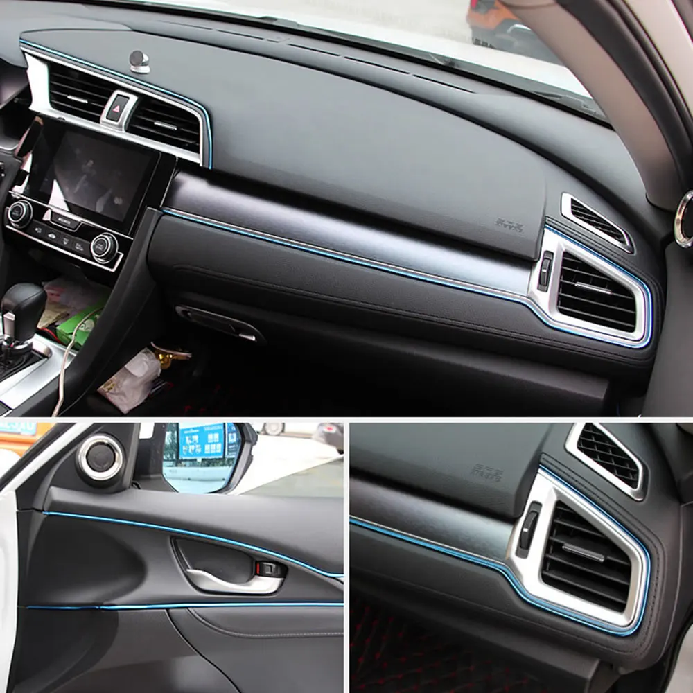 Авто-партнер 5 метров салона зазор цветные полоски для Citroen c3 c4 c5 xsara picasso c1 c4l berlingo