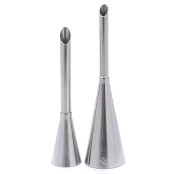 

2 Sizes Cup Cake Cream Puff Icing Piping Nozzle Tips Fondant Pastry Kitchen Baking Tool