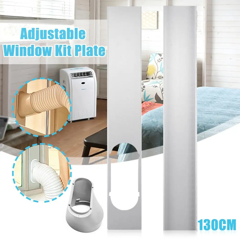 Kit de adaptador de placa de ventana plástico ajustable, duradero, bien sellado, para PC, aire acondicionado portátil, fácil de instalar - AliExpress