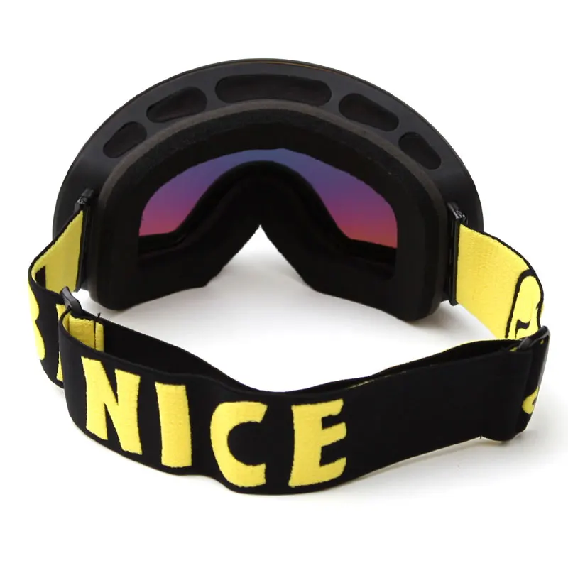 Профессиональный Большой кадр лыжные очки с двойными линзами UV400 Анти-туман сноуборд для взрослых Лыжный Спорт очки Для женщин Для мужчин