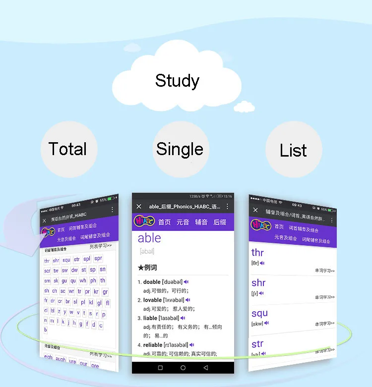 Inglês Phonics Palavra Livros Cartões Flashcards Calendário Crianças Montessori Aprendizagem Brinquedos Educativos Jogos Vipkid 252 Pçs 16 Home & Garden
