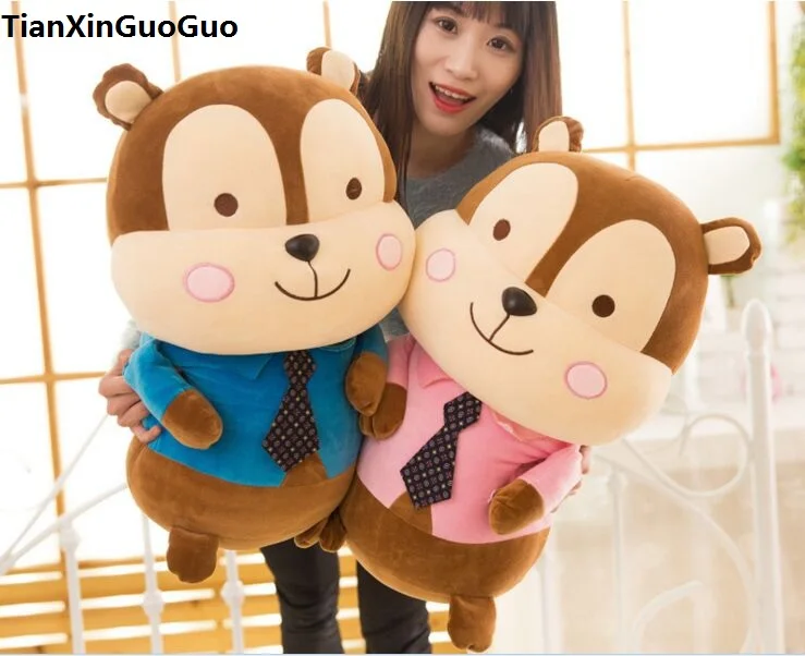 

large 60cm lovely cartoon squirrel plush toy fall in love squirrel soft doll throw pillow birthday gift s0027