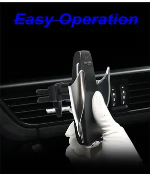 

New Universal Wireless Smart Automatic Clamping Quick Car Charger Mount for iPhone for Samsung ect Phone Holder Stand