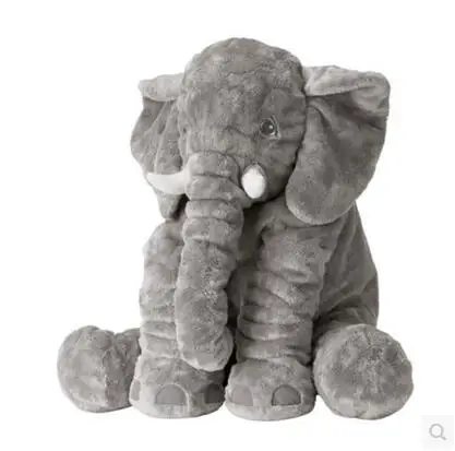 1pcs 60cm INS Elephant Soft Pillows Baby Sleeping Pillow Stuffed Elephant Comforter Plush Animal Cushion Best