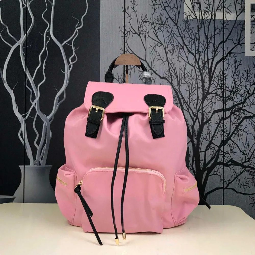 

Women's bag Mummy bag star with the same military temperament backpack new waterproof nylon travel luxury brand