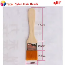 Qili Нейлоновая Щетка для волос Очиститель автомобильный с деревянной ручкой легко чистить деревянная Чистящая Щетка