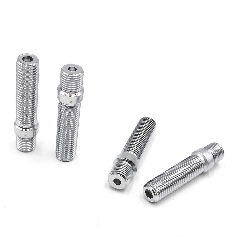 10pc Black 12x1.5 Wheel Stud Conversion – 60mm Total Length, 44mm Shank