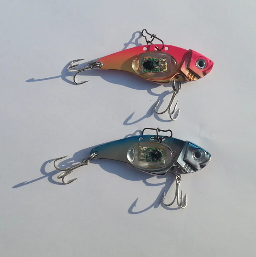 

1pcs LED Underwater Fishing Bait Colorful Fish Shaped Trap Squid Deep Drop Fish Lure Light Flash Lamp Pesca Calamar 2019