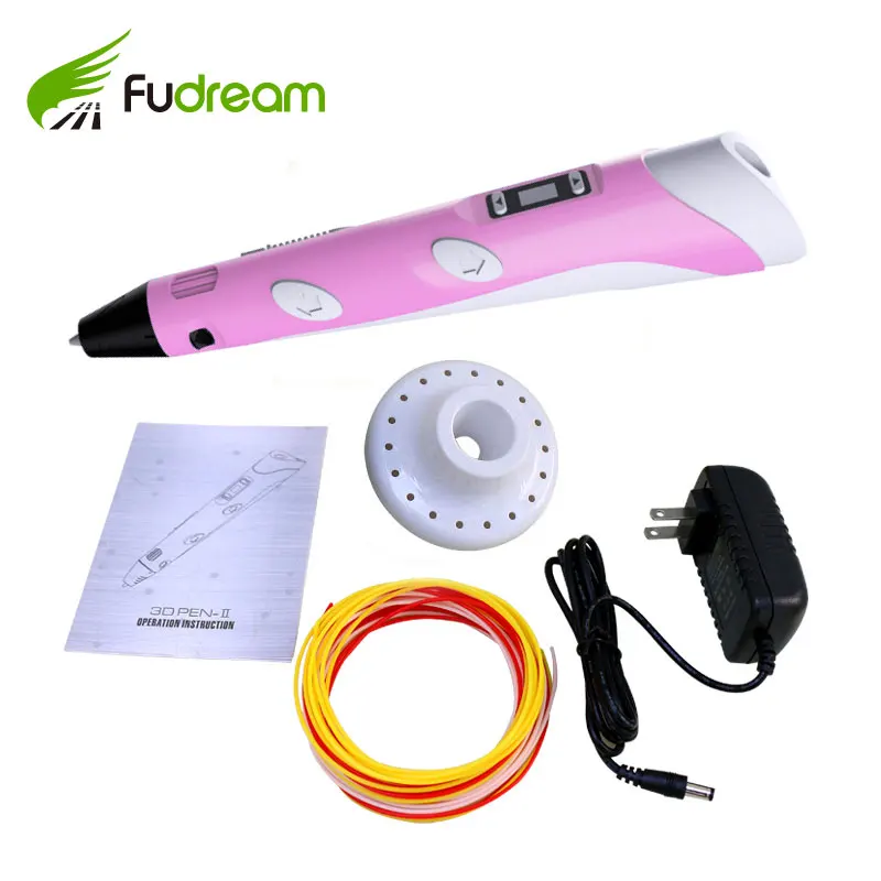 Fudream 1 75 мм PLA/ABS DIY умная 3D Ручка для рисования с принтом мощной PLA EU/US/AU/UK вилкой и