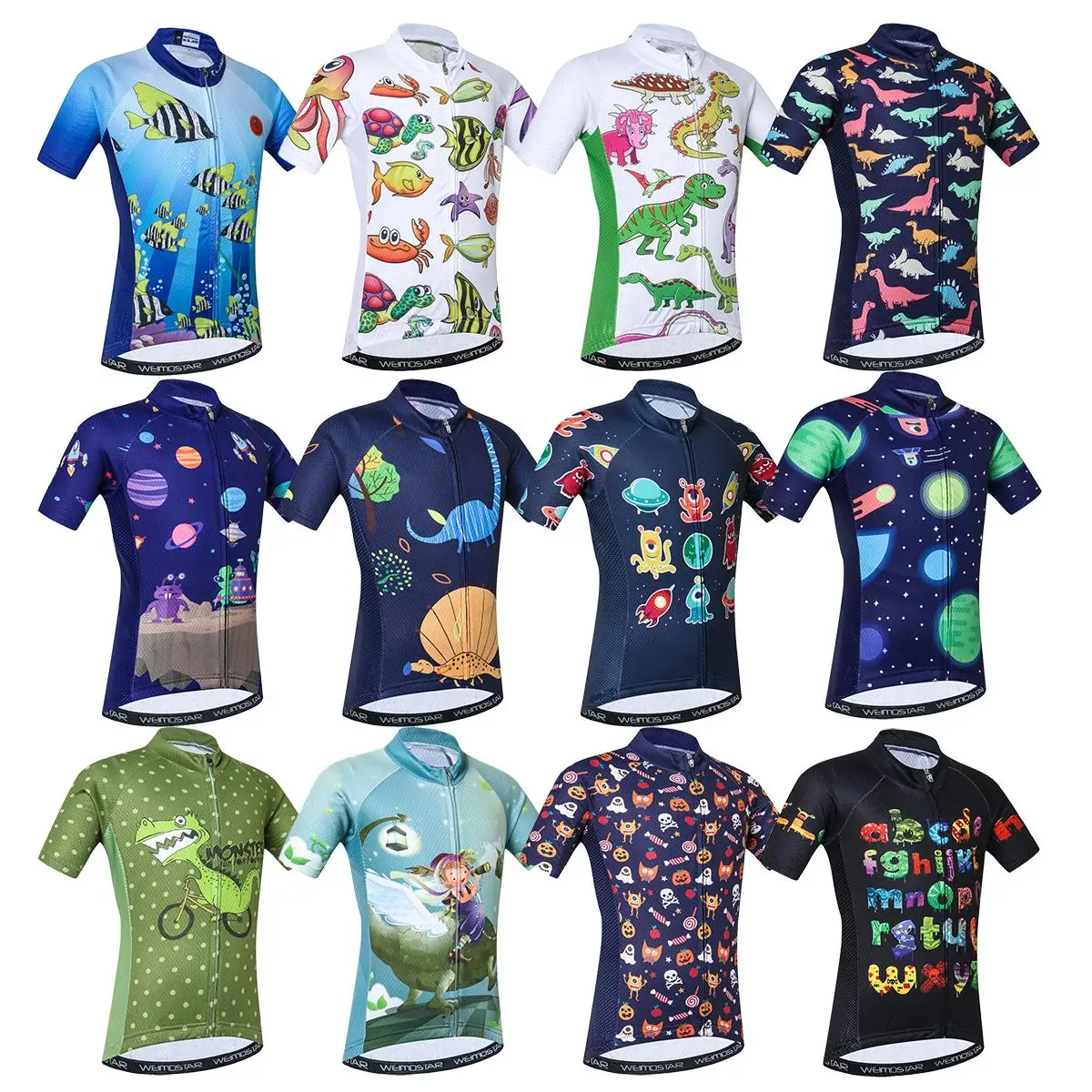 

Weimostar Cycling Jersey Clothing Shirt Kids mtb Short Sleeve Boys Bicycle Wear Children Ropa ciclismo quick dry Bike jersey