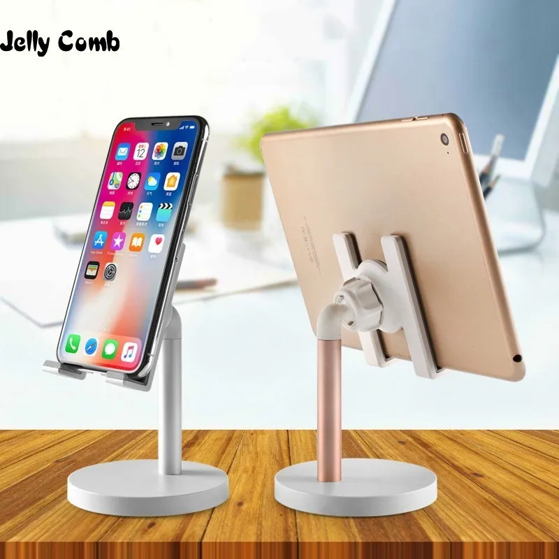 

Jelly Comb Metal Tablet Stand for Samsung Huawei IPad pro Air mini 1234 Tablet 360 Degree Adjustable Holder Stand for Kinder