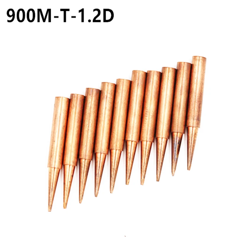 10 шт./партия 900M-T-1.2D паяльник из чистой меди комплект наконечников серии 900M-T без свинца
