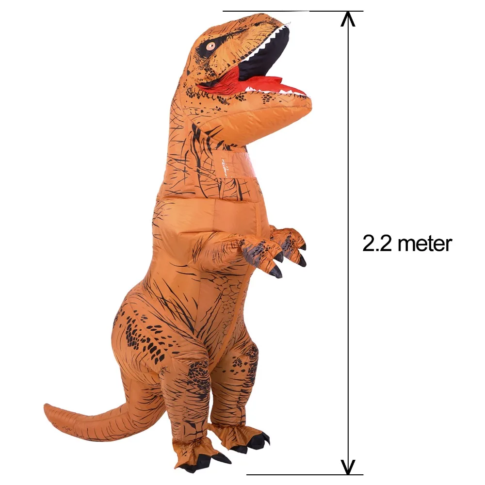 Надувной динозавр костюмы для взрослых T Rex Purim надувной костюм на Хеллоуин