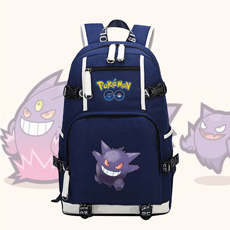 Новый аниме рюкзак для ноутбука сумки карманный монстр Kawaii Пикачу Gengar Charmander