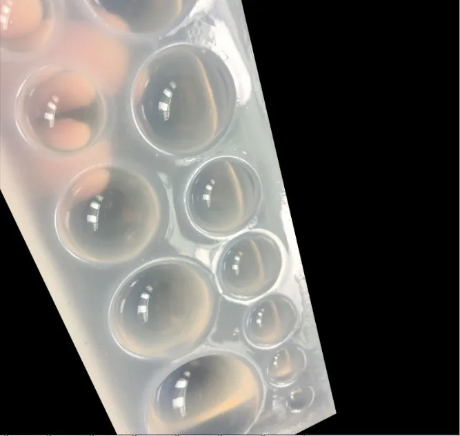 

8 sizes 16 Crystal Glue Round Time gem Cabochon Moulds Silicone Mould Handmake Dome Craft DIYJewelry Tool