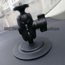 Car dashboard mount 3m adhesive stick sucker 1 inch ball head joint tripod for sony cam gopro sjcam camera gps dvr smartphone