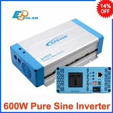 600 Вт EPEVER Чистая синусоида Инвертор 12VDC к 230VAC 220VAC 24VDC к 210VAC 220VAC быстрая SHI-600