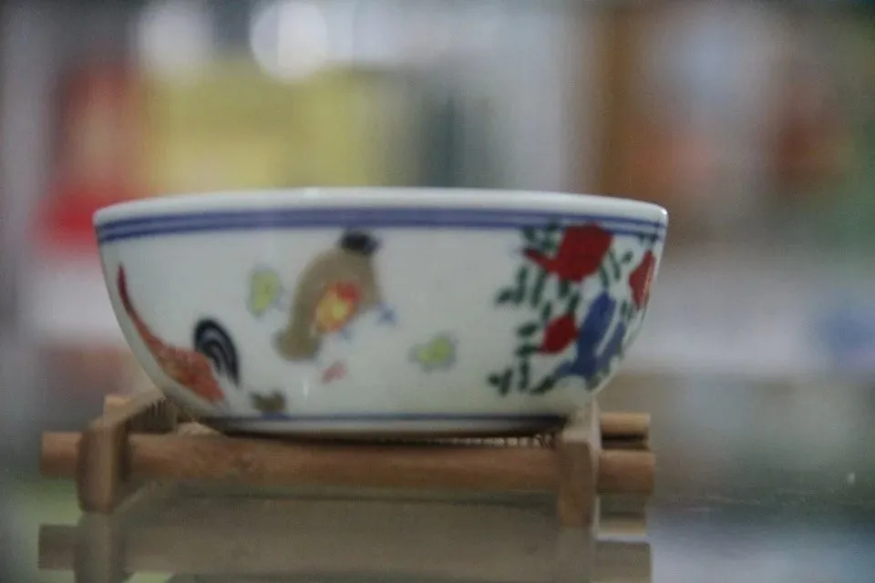 Китайская уникальная антикварная имитация старинных чайных чашек чашка с изображением курицы династии Мин