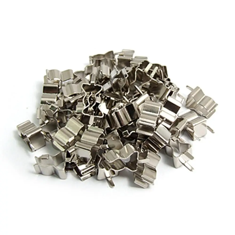 

Promotion! 50 Pcs Plug In Clip Clamp for 5 x 20mm Electronic Fuse Tube