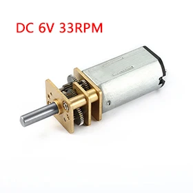 

UXCELL 1Pcs DC 6V 33RPM Micro Speed Reduction Motor Mini Gear Box Motor with 2 Terminals for RC Car Robot Model DIY Engine Toy