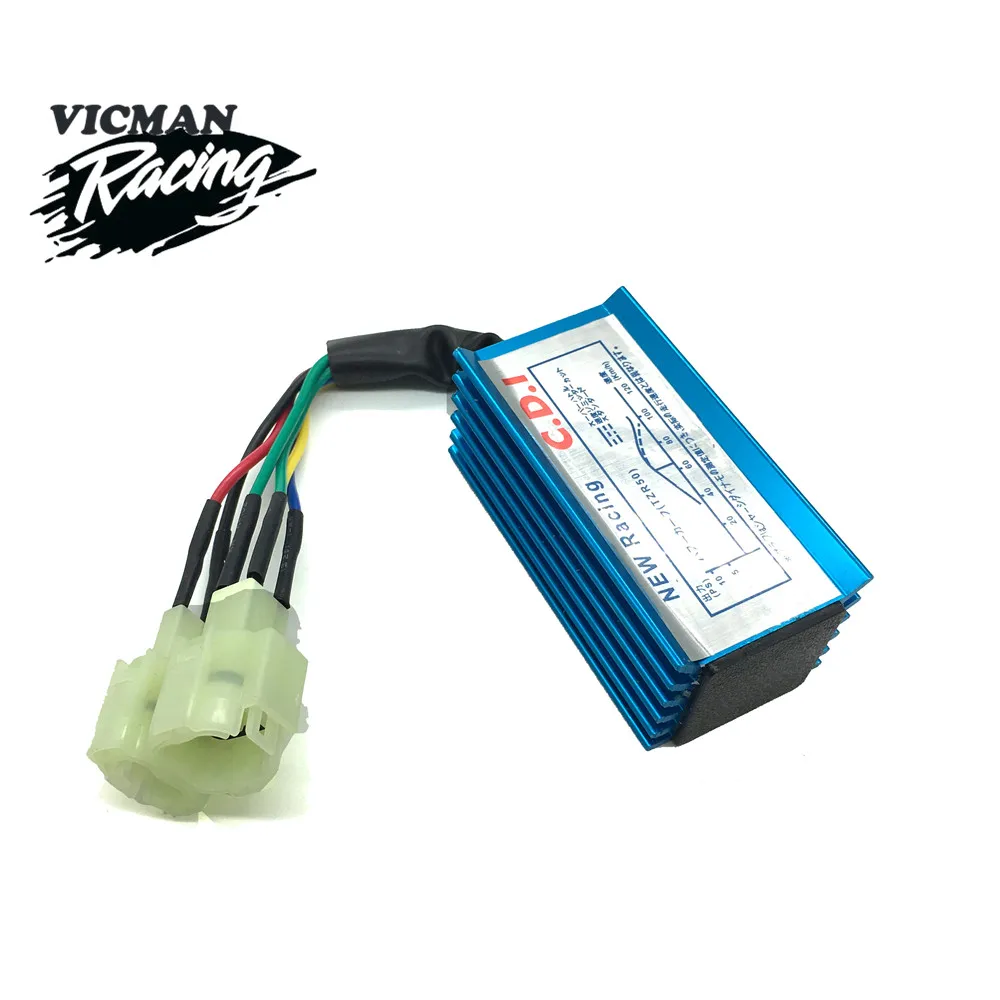 

Blue 6 pin Motorcycle High Performance Racing CDI For Gy6 ATV 50 125 150cc Quad Buggy Moped Scooter 152QMI 157QMJ