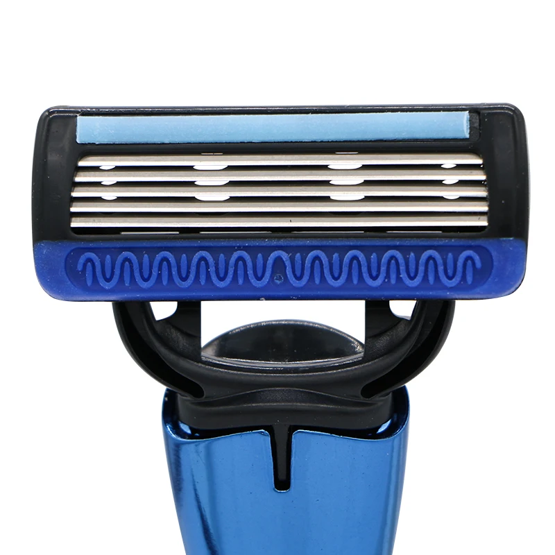 HAWARD 4 Cartridges 5 Blade Replacement Razor Head Gift Razor Handle Used For Men s Shaving 3