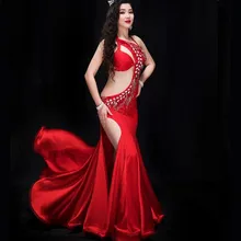 Женские платья для восточных танцев, красный танец живота, ручная работа, abaya, сексуальный бисерный костюм Saidi, Galabya, женское белье, Королевский синий цвет