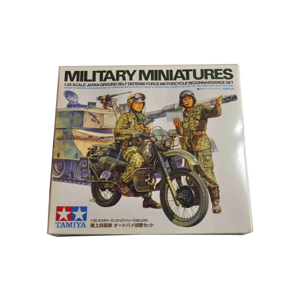 

OHS Tamiya 35245 1/35 Japan GSDF Motorcycle Reconnaissance Set Miniatures Assembly Military figures Model Building Kits G